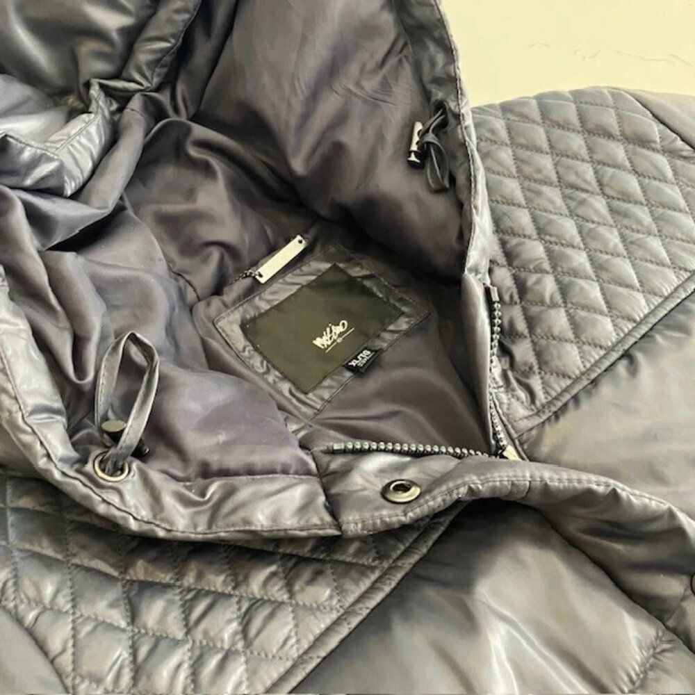 Mossimo Women's Long Black Hooded Puffer Coat Black Size XL Extra Large - Picture 11 of 11